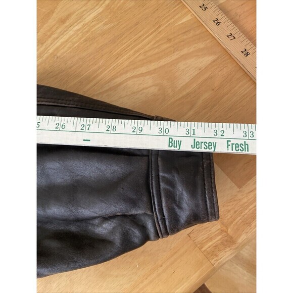 Marc New York Andrew Marc Brown Leather Jacket Quilted Lined Mens Medium - Picture 6 of 16